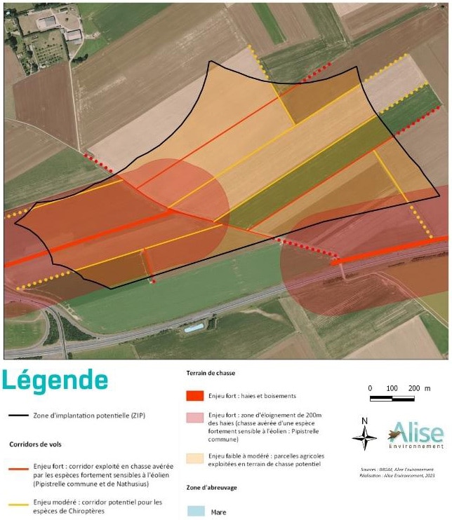 Cartographie des enjeux ''chiroptérofaune'